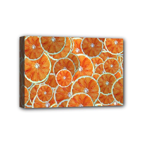 Oranges Background Texture Pattern Mini Canvas 6  X 4  (stretched)