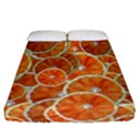 Oranges Background Texture Pattern Fitted Sheet (California King Size) View1