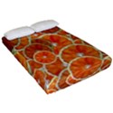 Oranges Background Texture Pattern Fitted Sheet (California King Size) View2