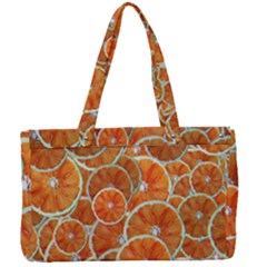 Oranges Background Texture Pattern Canvas Work Bag by HermanTelo