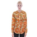 Oranges Background Texture Pattern Womens Long Sleeve Shirt View1