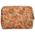 Oranges Background Texture Pattern Make Up Pouch (Medium) View2