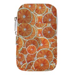 Oranges Background Texture Pattern Waist Pouch (large) by HermanTelo