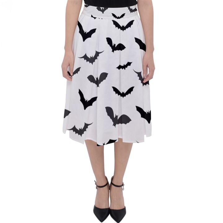 Bats Pattern Classic Midi Skirt