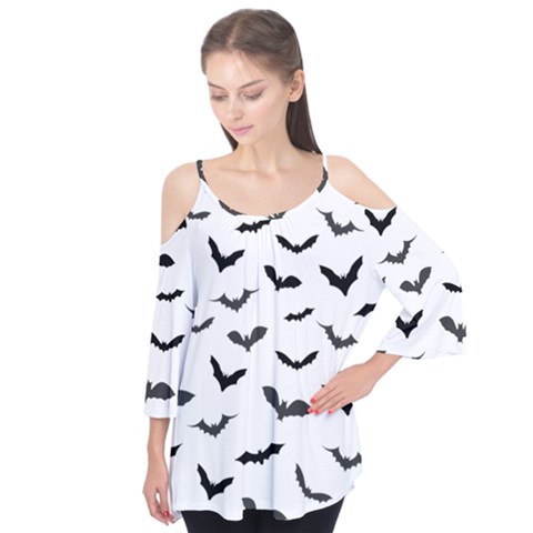 Bats Pattern Flutter Tees by Sobalvarro