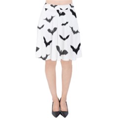 Bats Pattern Velvet High Waist Skirt by Sobalvarro