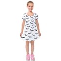 Bats Pattern Kids  Short Sleeve Velvet Dress View1