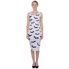 Bats Pattern Sleeveless Pencil Dress by Sobalvarro