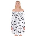 Bats Pattern Off Shoulder Skater Dress View1