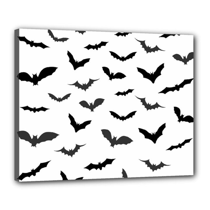 Bats Pattern Canvas 20  x 16  (Stretched)