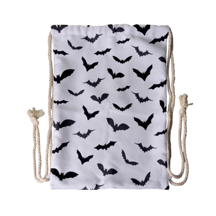 Bats Pattern Drawstring Bag (Small)