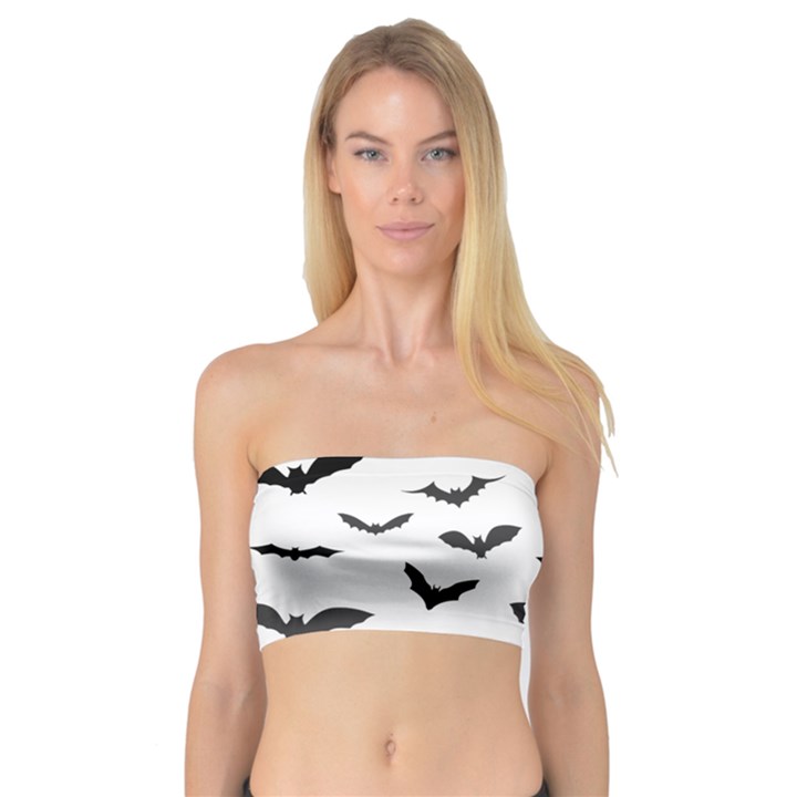 Bats Pattern Bandeau Top