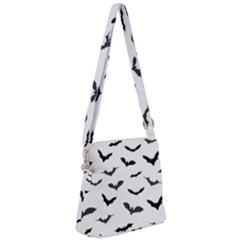 Bats Pattern Zipper Messenger Bag by Sobalvarro