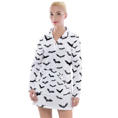 Bats Pattern Women s Long Sleeve Casual Dress by Sobalvarro