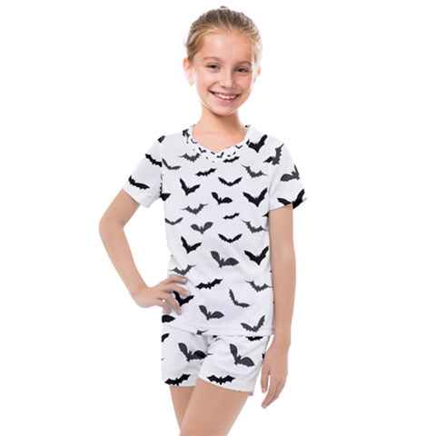 Bats Pattern Kids  Mesh Tee And Shorts Set by Sobalvarro