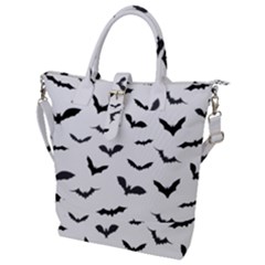 Bats Pattern Buckle Top Tote Bag by Sobalvarro