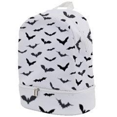 Bats Pattern Zip Bottom Backpack