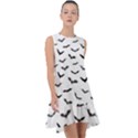 Bats Pattern Frill Swing Dress View1