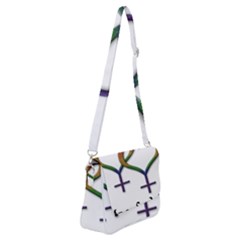 Mrs  And Mrs  Shoulder Bag With Back Zipper by LiveLoudGraphics