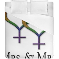 Mrs  And Mrs  Duvet Cover (california King Size) by LiveLoudGraphics