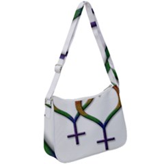 Mrs  And Mrs  Zip Up Shoulder Bag by LiveLoudGraphics