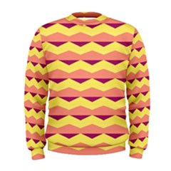 Background Colorful Chevron Men s Sweatshirt