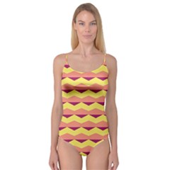 Background Colorful Chevron Camisole Leotard 