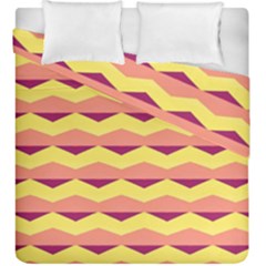 Background Colorful Chevron Duvet Cover Double Side (king Size)