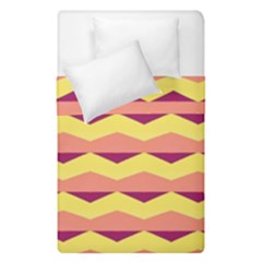 Background Colorful Chevron Duvet Cover Double Side (single Size)