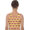 Background Colorful Chevron Velvet Crop Top View2