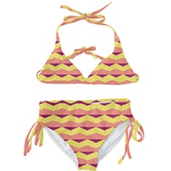 Background Colorful Chevron Kids  Classic Bikini Set