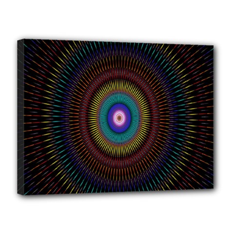 Artskop Kaleidoscope Pattern Canvas 16  X 12  (stretched) by Sapixe