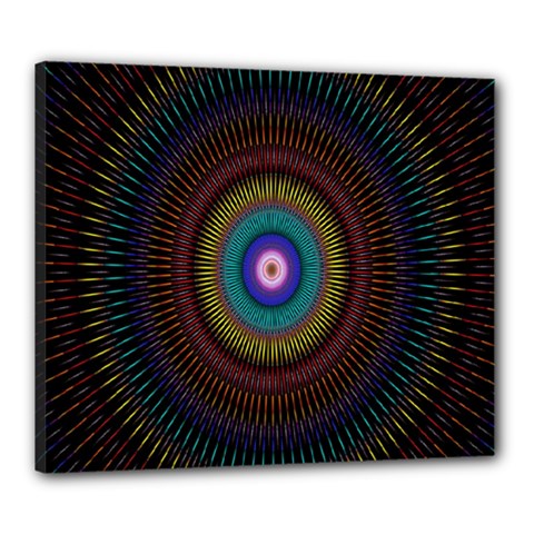 Artskop Kaleidoscope Pattern Canvas 24  X 20  (stretched) by Sapixe