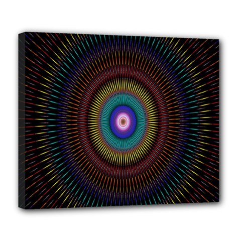 Artskop Kaleidoscope Pattern Deluxe Canvas 24  X 20  (stretched) by Sapixe