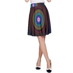 Artskop Kaleidoscope Pattern A-line Skirt by Sapixe