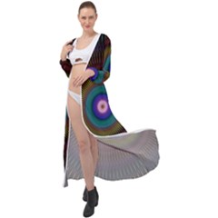 Artskop Kaleidoscope Pattern Maxi Chiffon Beach Wrap