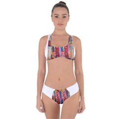 African Fabrics Fabrics Of Africa Front Fabrics Of Africa Back Criss Cross Bikini Set by dlmcguirt