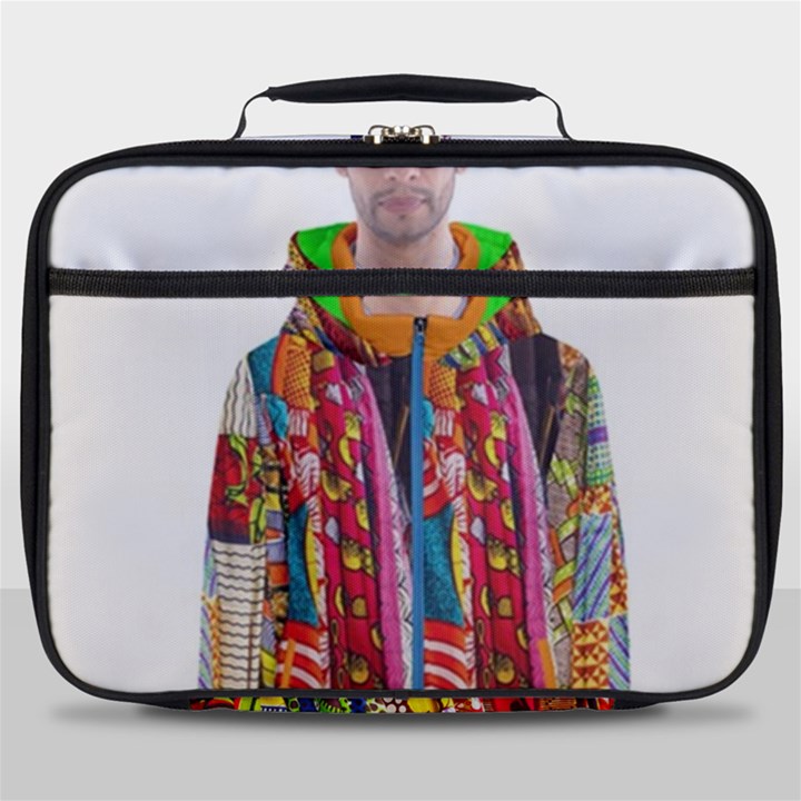 African Fabrics Fabrics Of Africa Front Fabrics Of Africa Back Full Print Lunch Bag