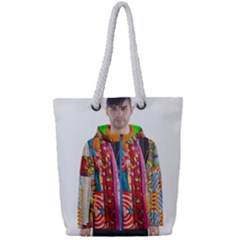 African Fabrics Fabrics Of Africa Front Fabrics Of Africa Back Full Print Rope Handle Tote (small)