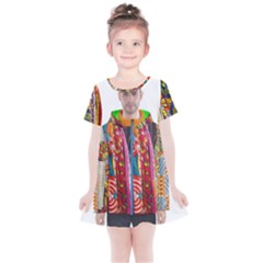 African Fabrics Fabrics Of Africa Front Fabrics Of Africa Back Kids  Simple Cotton Dress by dlmcguirt