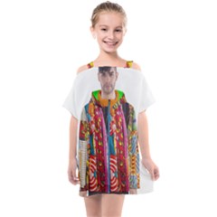 African Fabrics Fabrics Of Africa Front Fabrics Of Africa Back Kids  One Piece Chiffon Dress by dlmcguirt