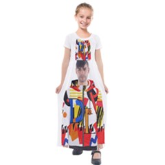 Dlm Front Dlm Back Kids  Short Sleeve Maxi Dress