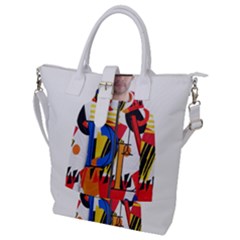 Dlm Front Dlm Back Buckle Top Tote Bag