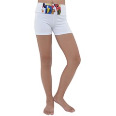 Dlm Front Dlm Back Kids  Lightweight Velour Yoga Shorts