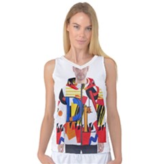 Dlm Front Dlm Back Women s Basketball Tank Top by dlmcguirt