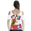 Dlm Front Dlm Back Butterfly Sleeve Cutout Tee  View2