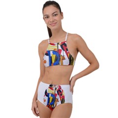 Dlm Front Dlm Back High Waist Tankini Set by dlmcguirt