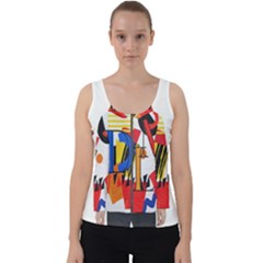 Dlm Front Dlm Back Velvet Tank Top