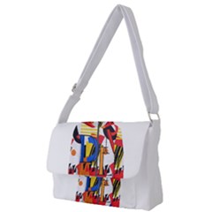 Dlm Front Dlm Back Full Print Messenger Bag (s)