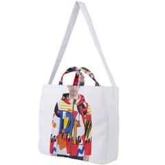 Dlm Front Dlm Back Square Shoulder Tote Bag